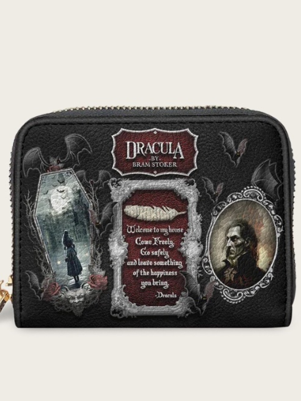 NIOP Discontinued Lettoria "The Dracula" Mini Wallet - Premium Vegan Leather